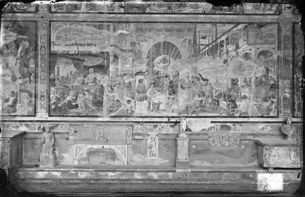 Gozzoli, Benozzo. Storie del Vecchio Testamento - Pisa (negativo) di Gozzoli, Benozzo, Anonimo (terzo quarto XIX)