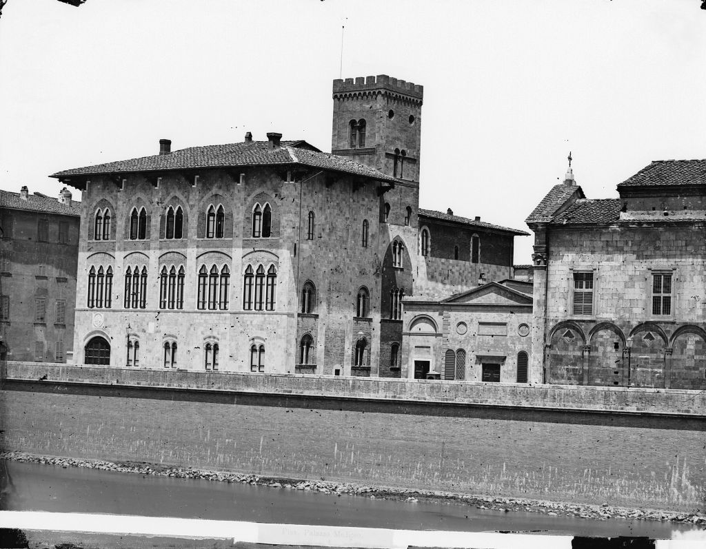 Pisa - Palazzo Schiff (negativo) di Anonimo (XIX/ XX)