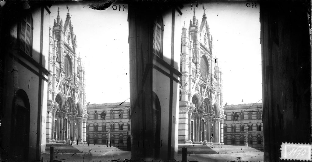 Siena - Duomo - Vedute esterne (negativo) di Anonimo (XIX/ XX)