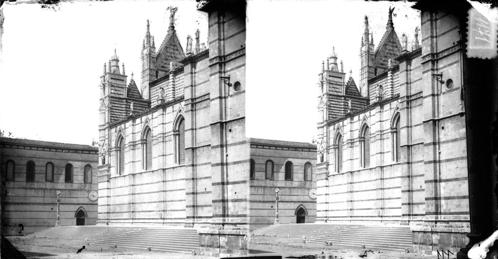 Siena - Duomo - Vedute esterne (negativo) di Anonimo (XIX/ XX)