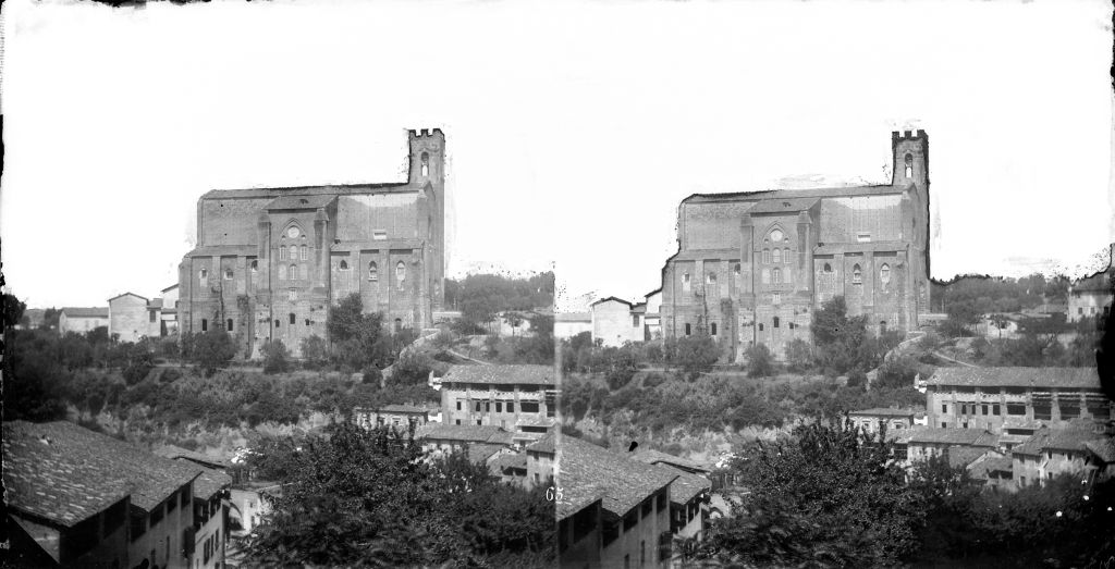 Siena - Chiesa di S. Domenico - Vedute esterne (negativo) di Anonimo (XIX/ XX)