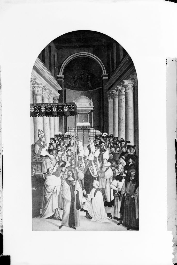 Siena - Pinacoteca - Dipinti murali (negativo) di Anonimo (XIX/ XX)