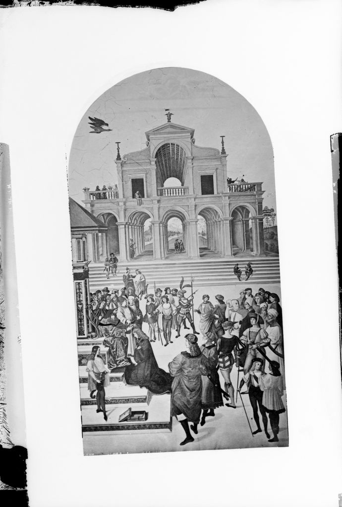 Siena - Pinacoteca - Dipinti murali (negativo) di Anonimo (XIX/ XX)