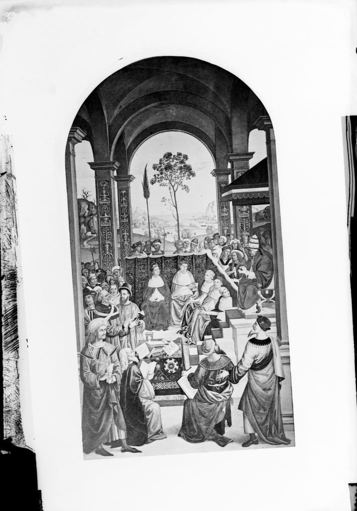 Siena - Pinacoteca - Dipinti murali (negativo) di Anonimo (XIX/ XX)