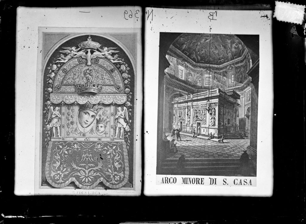 Loreto - La Santa Casa (negativo) di Anonimo (XIX/ XX)