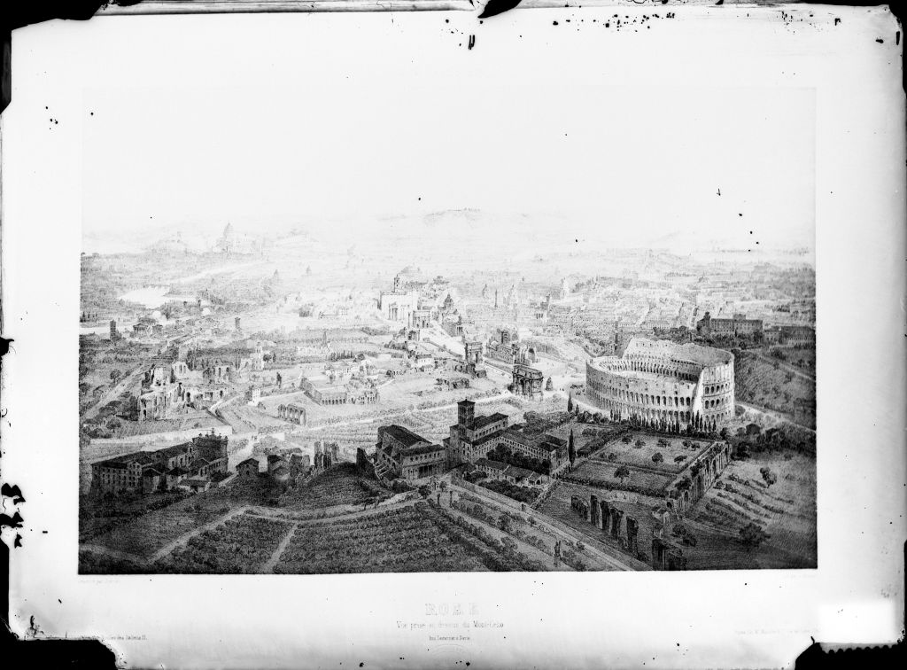 Roma - Vedute panoramiche - Stampe? (negativo) di Anonimo (XIX/ XX)