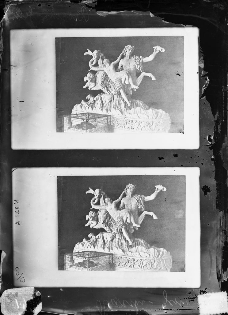 Baccanale con putti - Rilievi (negativo) di Anonimo (XIX/ XX)