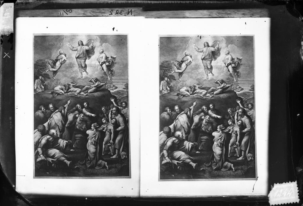 Raffaello Sanzio. La trasfigurazione (negativo) di Raffaello Sanzio, Anonimo (XIX/ XX)