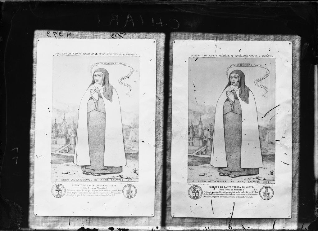 S. Teresa - Dipinto? (negativo) di Anonimo (XIX/ XX)