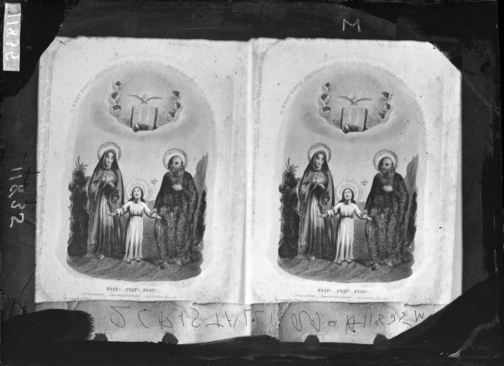 La Sacra Famiglia - Stampe (negativo) di Anonimo (XIX/ XX)