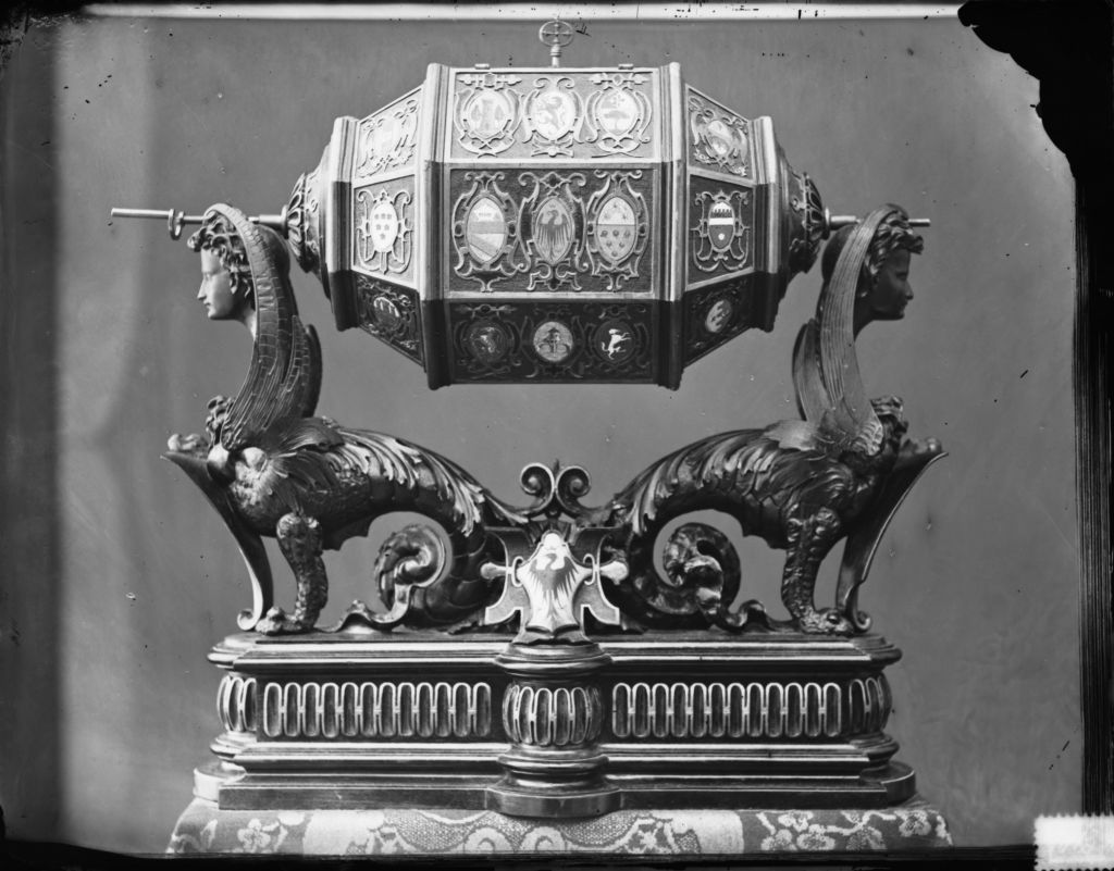 Urna per lotteria (negativo) di Anonimo (XIX/ XX)