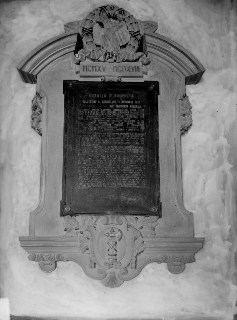 Pisa - Lapidi celebrative (negativo) di Pierini (primo quarto XX)