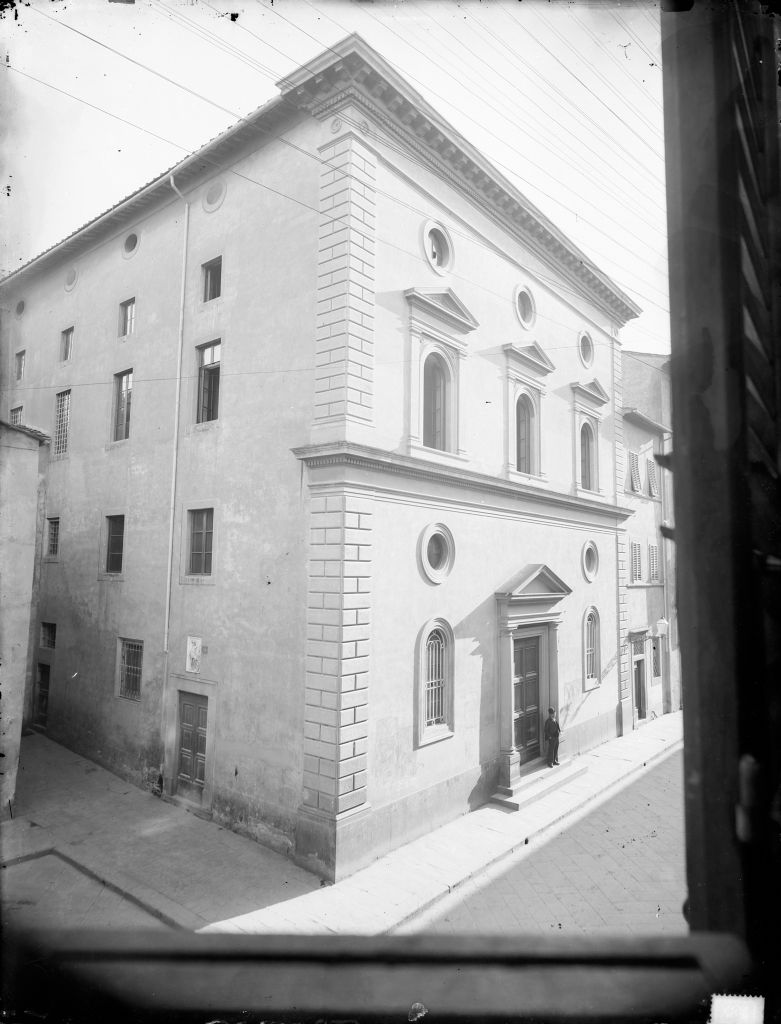 Pisa - Via Palestro (negativo) di Anonimo (XIX/ XX)