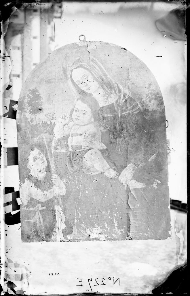 Madonna con Bambino e S. Giovanni - Dipinti (negativo) di Anonimo (XIX/ XX)