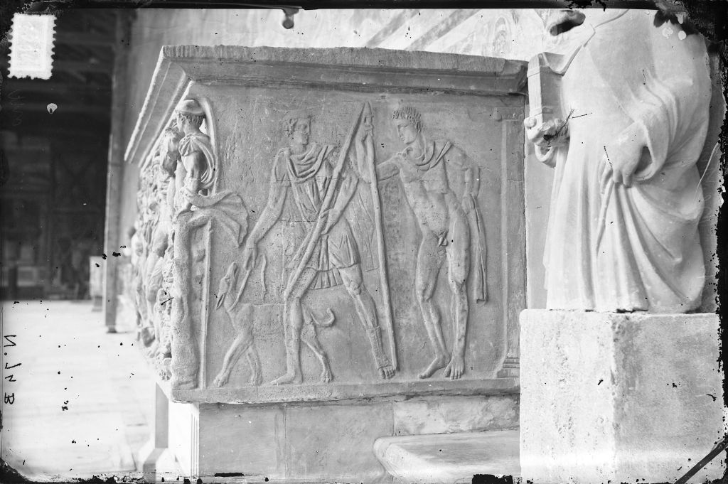 Pisa - Camposanto - Sarcofago della Contessa Beatrice (negativo) di Anonimo (XIX/ XX)