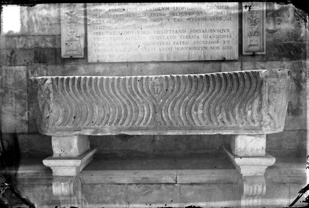 Pisa - Camposanto - Sarcofagi (negativo) di Anonimo (XIX/ XX)