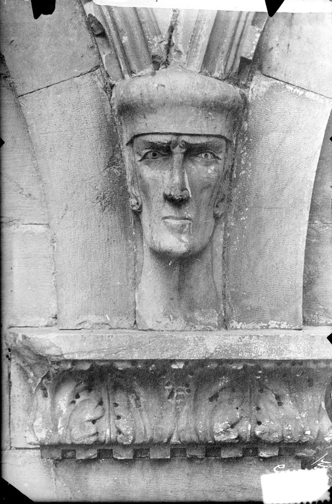 Pisa - Facciata del Camposanto - Particolari (negativo) di Anonimo (XIX/ XX)