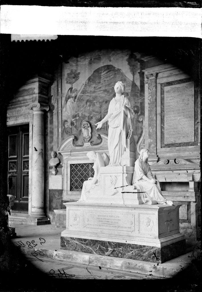 Pisa - Camposanto - Monumento sepolcrale Catalani (negativo) di Costoli, Anonimo (XIX/ XX)