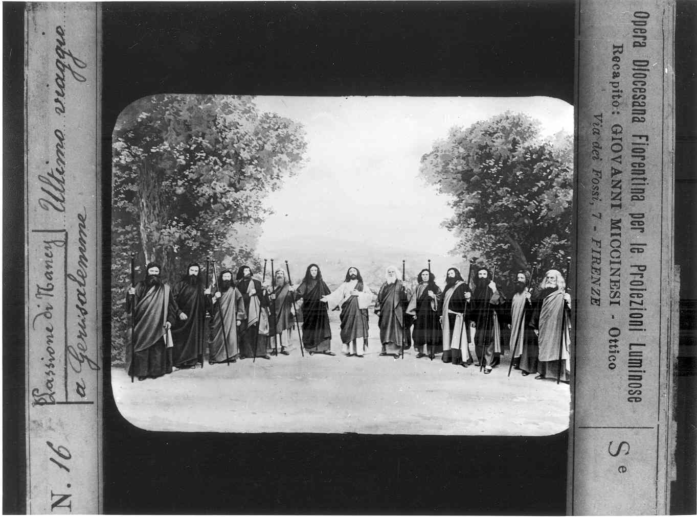 SCENE DELLA PASSIONE DI CRISTO (diapositiva) di Anonimo (XX)