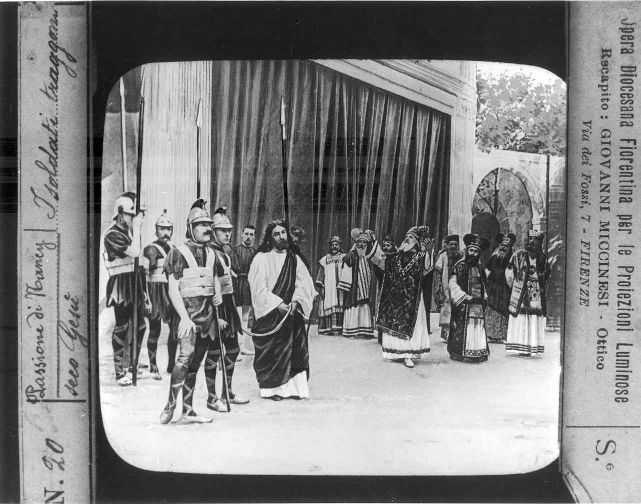 SCENE DELLA PASSIONE DI CRISTO (diapositiva) di Anonimo (XX)