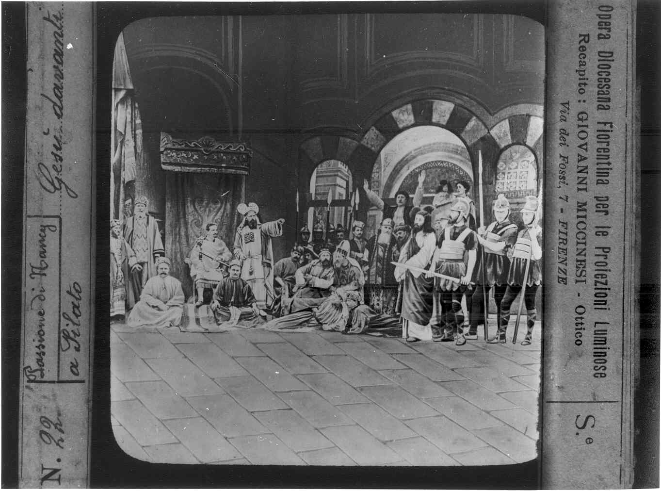 SCENE DELLA PASSIONE DI CRISTO (diapositiva) di Anonimo (XX)