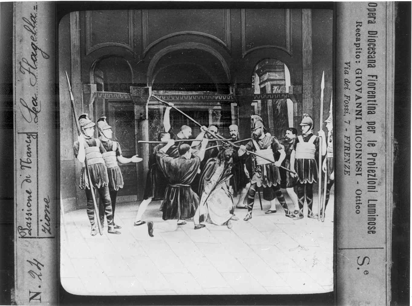 SCENE DELLA PASSIONE DI CRISTO (diapositiva) di Anonimo (XX)