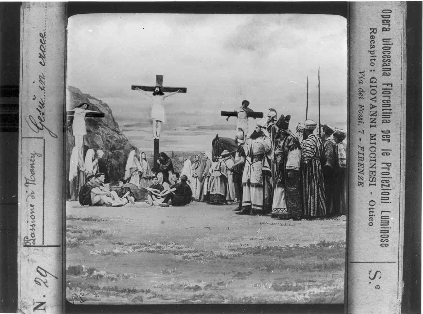 SCENE DELLA PASSIONE DI CRISTO (diapositiva) di Anonimo (XX)