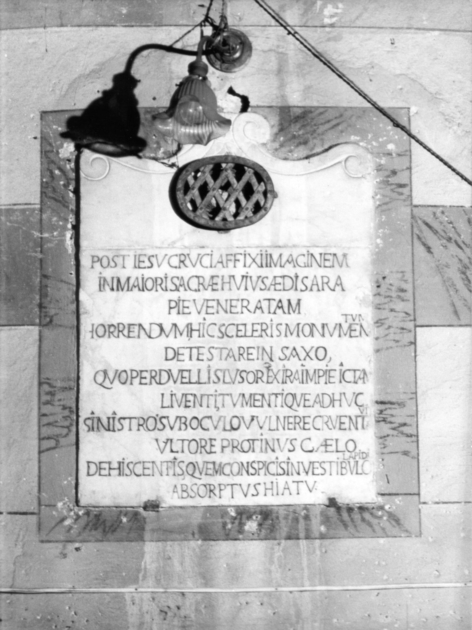 lastra - bottega italiana (sec. XVII)