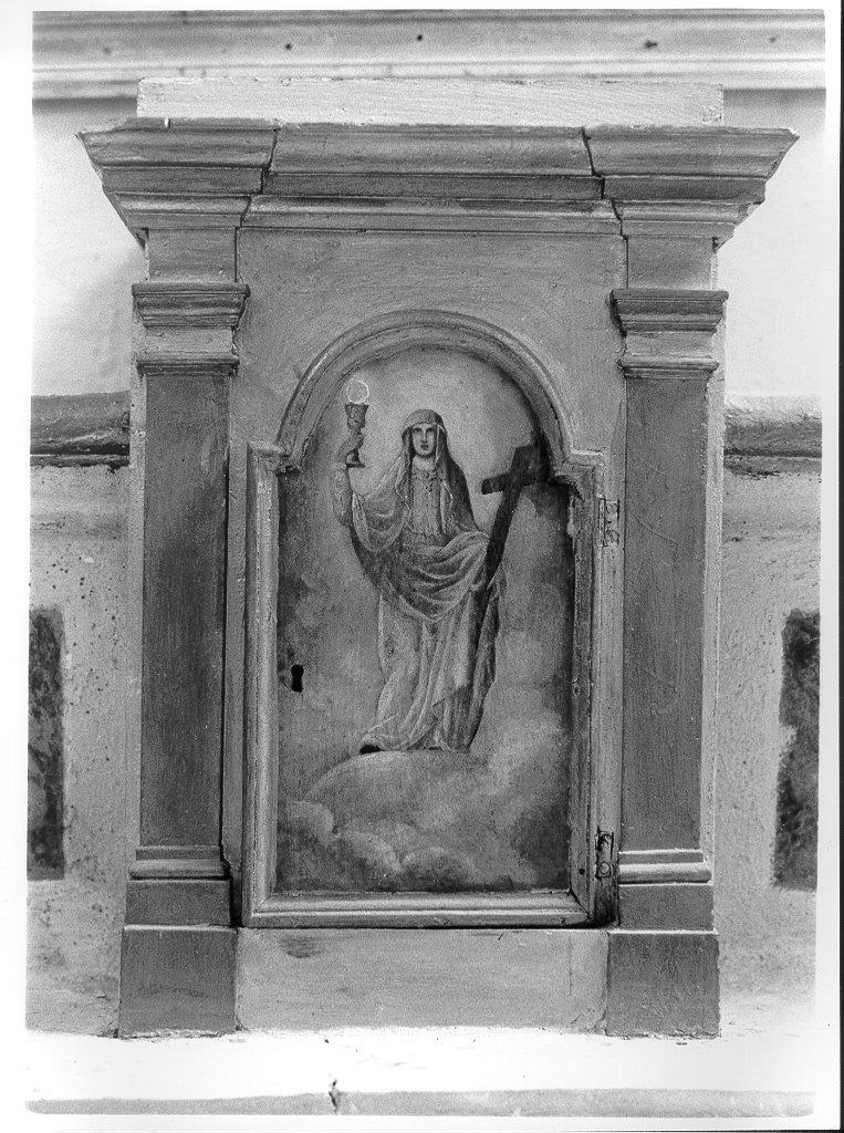 tabernacolo - a frontale architettonico - ambito lunigianese (metà sec. XIX)