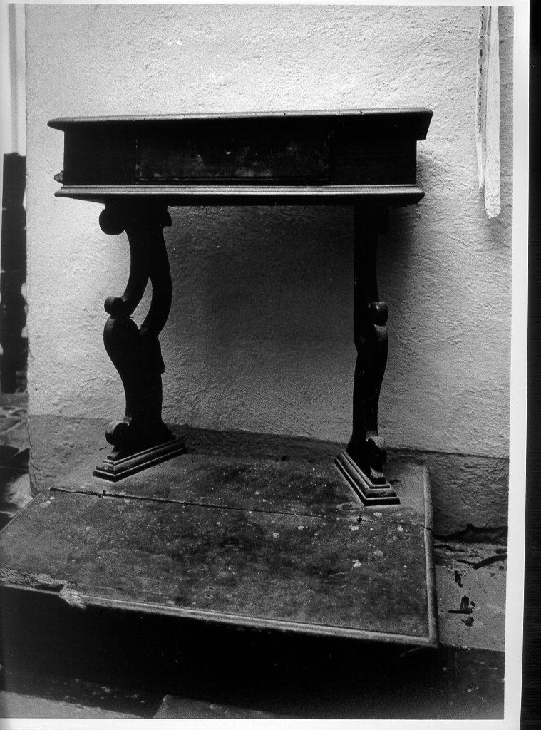 inginocchiatoio - ambito lunigianese (fine sec. XVIII)