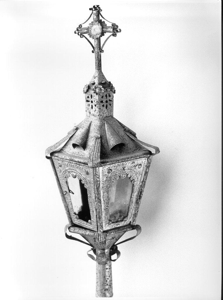 lanterna processionale, serie - ambito lunigianese (inizio sec. XIX)