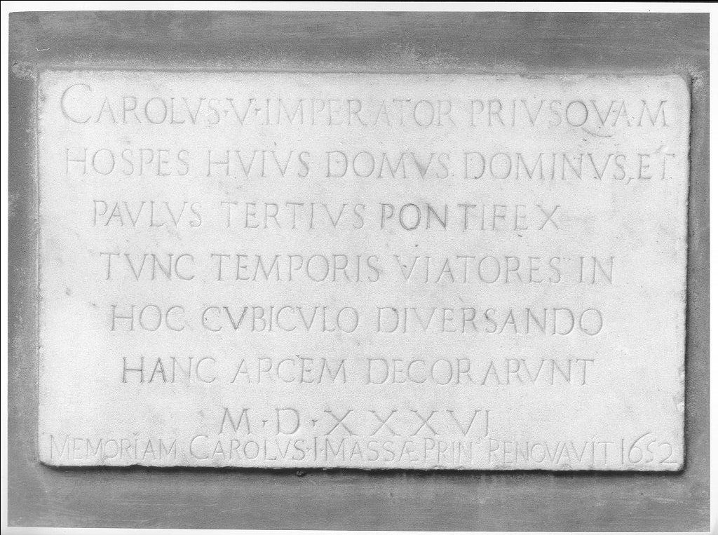 lapide, opera isolata - bottega toscana (sec. XVI)