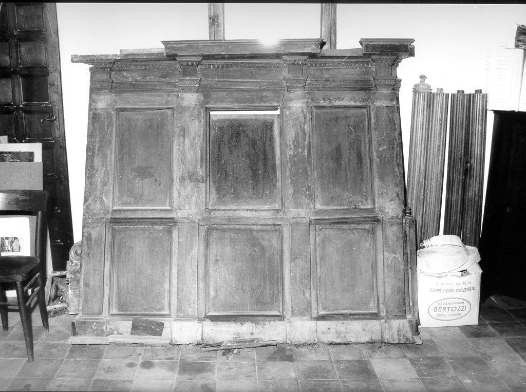 stalli del coro, frammento - bottega toscana (sec. XVII)