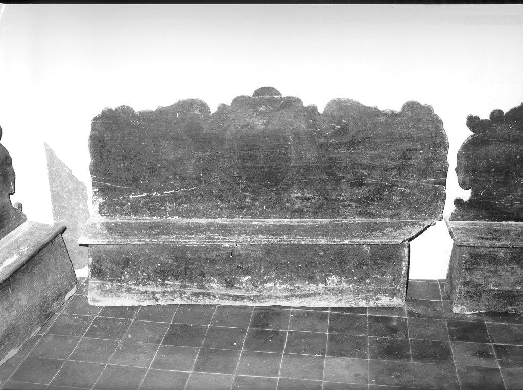 cassapanca, opera isolata - bottega toscana (sec. XVII)