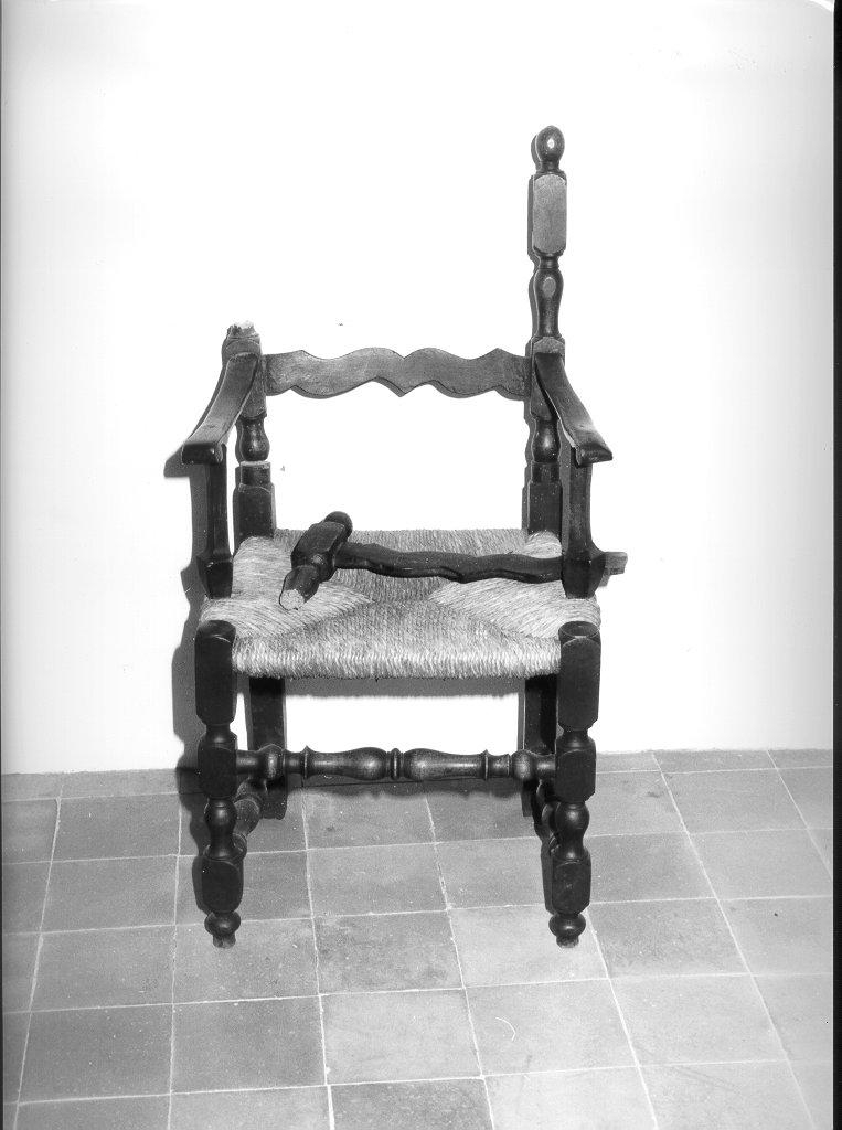 seggiolone, opera isolata - bottega toscana (sec. XVIII)