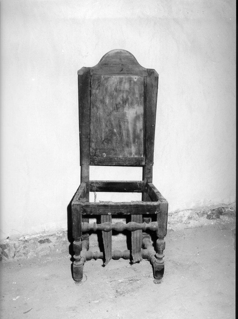 sedia, opera isolata - bottega toscana (fine sec. XVIII)