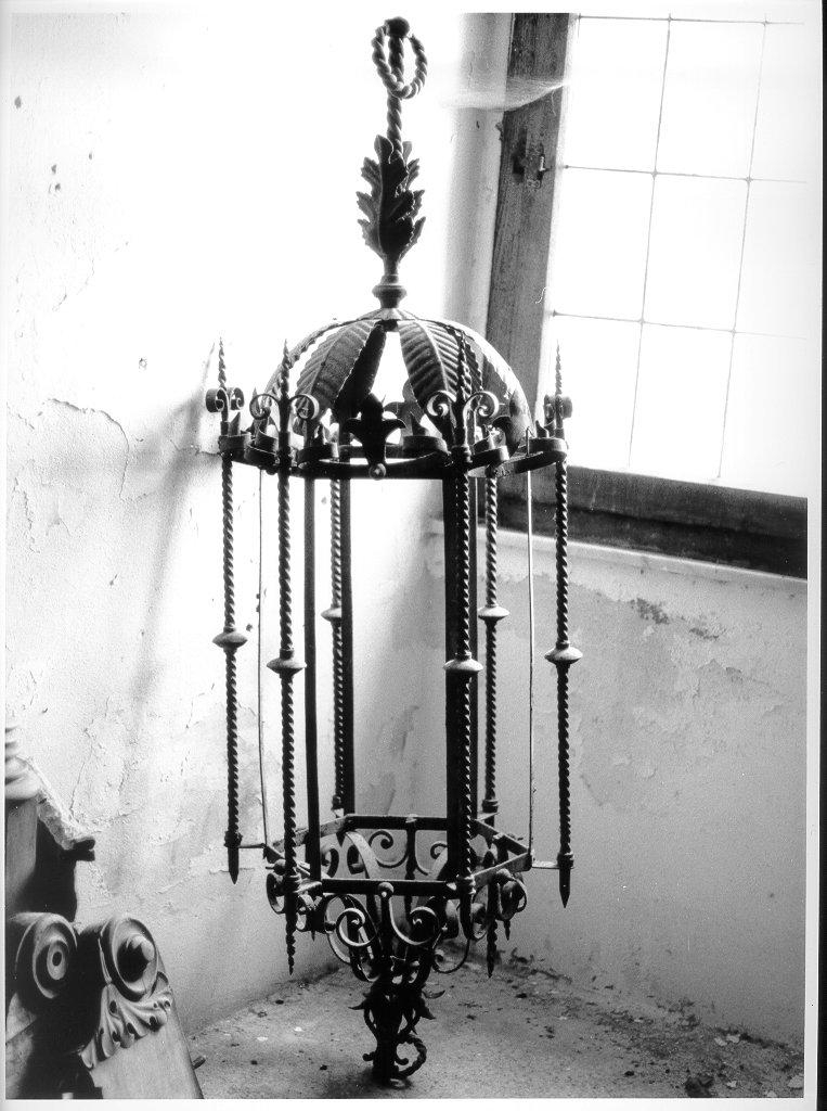 lampada, opera isolata - bottega italiana (sec. XIX)