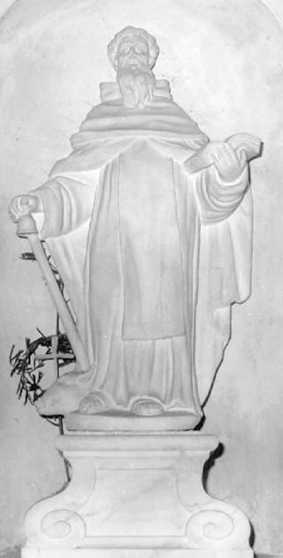 Sant'Antonio Abate (statua) - bottega italiana (sec. XVII)