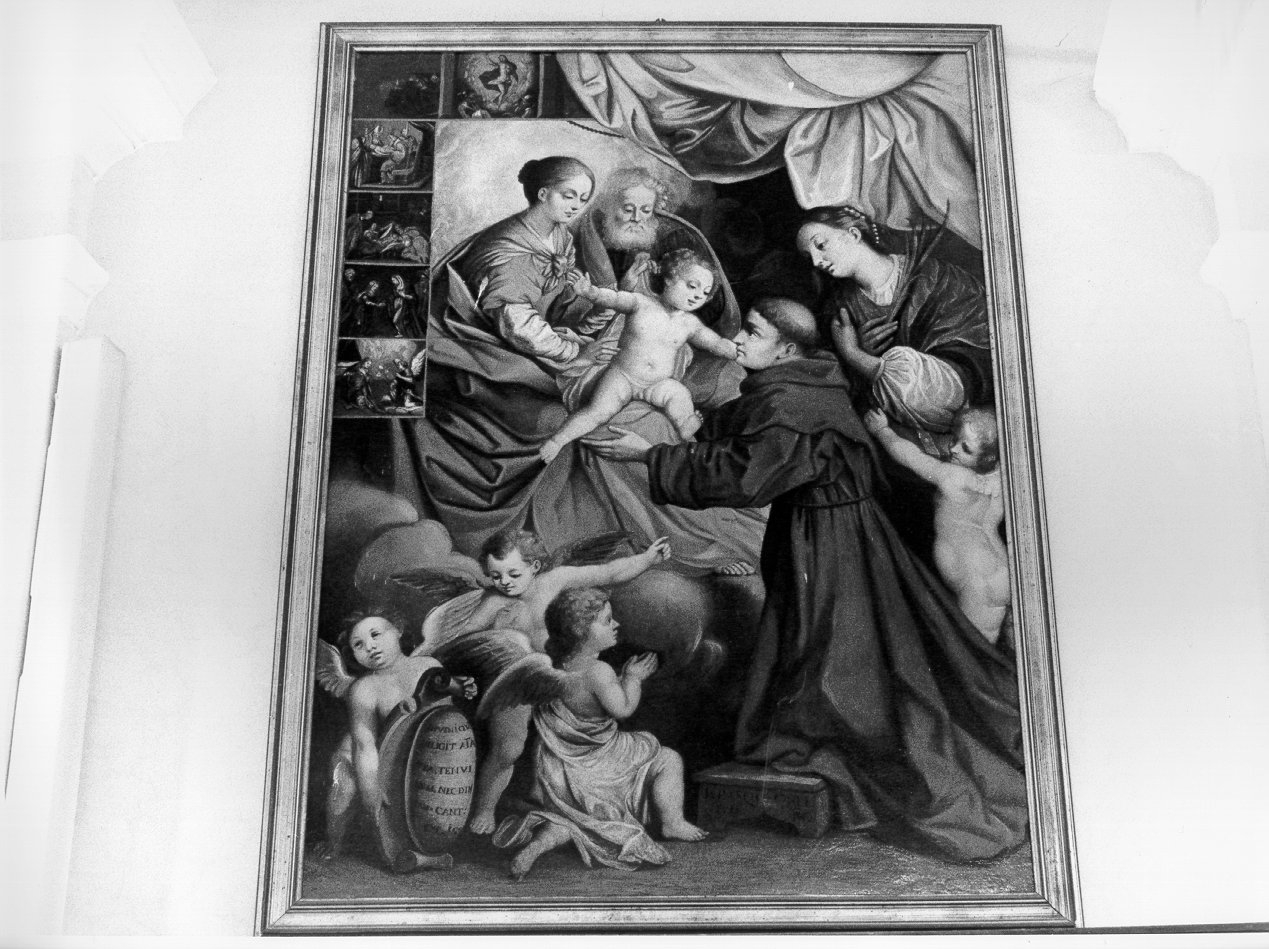 Madonna con Bambino e Santi (dipinto) - ambito italiano (sec. XVIII)