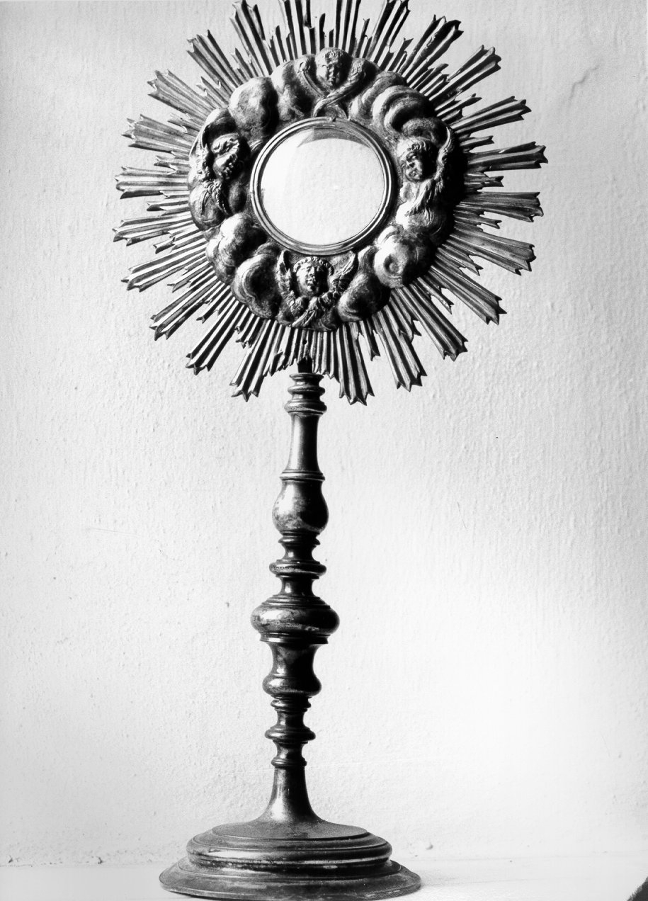 ostensorio - a raggiera - bottega toscana (sec. XVIII)
