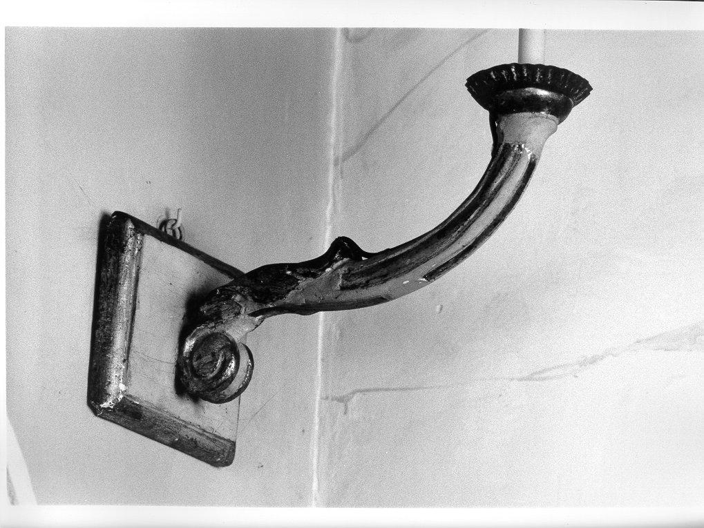 candeliere da parete, serie - ambito lunigianese (sec. XIX)