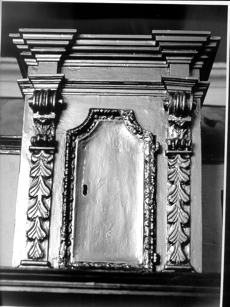 tabernacolo - a frontale architettonico - ambito lunigianese (secc. XVIII/ XIX)