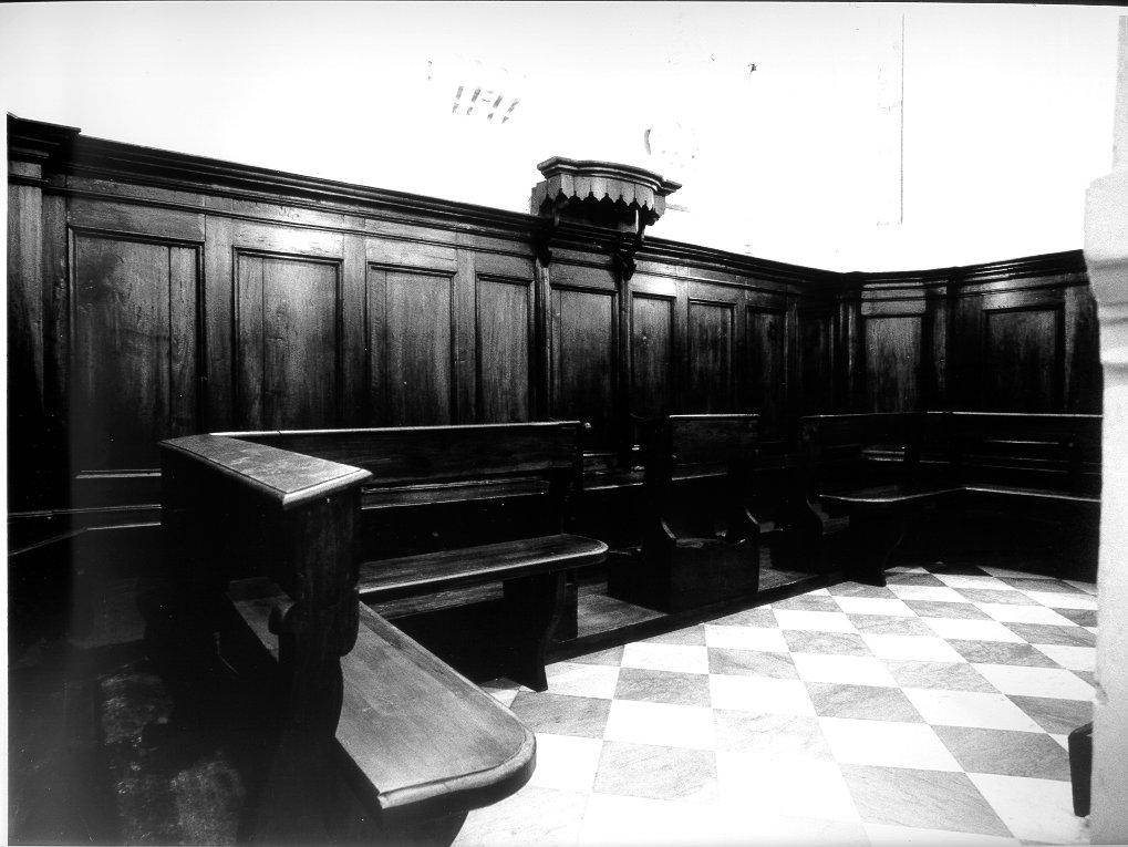 stalli del coro - ambito lunigianese (sec. XIX)