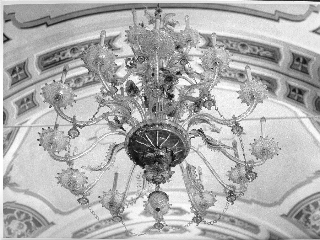 lampadario - bottega muranese (inizio sec. XX)