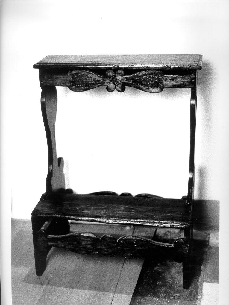 inginocchiatoio - ambito lunigianese (fine/inizio secc. XIX/ XX)