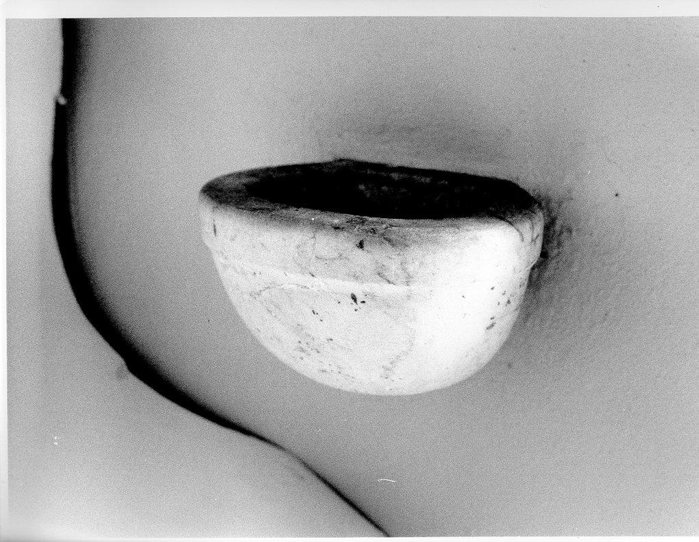 acquasantiera da parete - bottega toscana (sec. XIX)