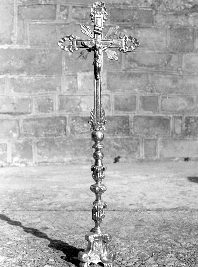 croce d'altare - ambito apuano (fine/inizio secc. XVII/ XVIII)