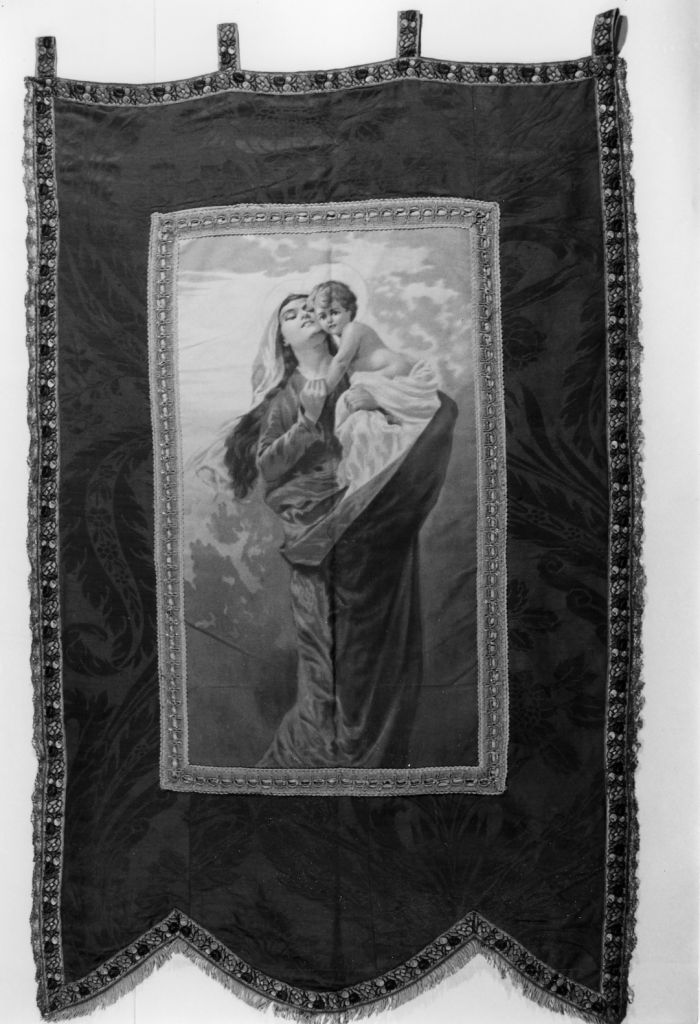 Madonna con Bambino (stendardo processionale) - ambito italiano (secondo quarto sec. XX)