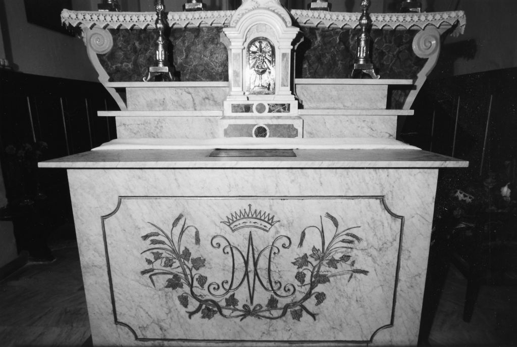 altare maggiore - ambito lunigianese (inizio sec. XX)