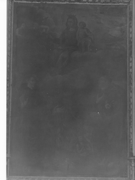 Madonna con Bambino, santi e anime del purgatorio (dipinto) - ambito italiano (secc. XVII/ XVIII)